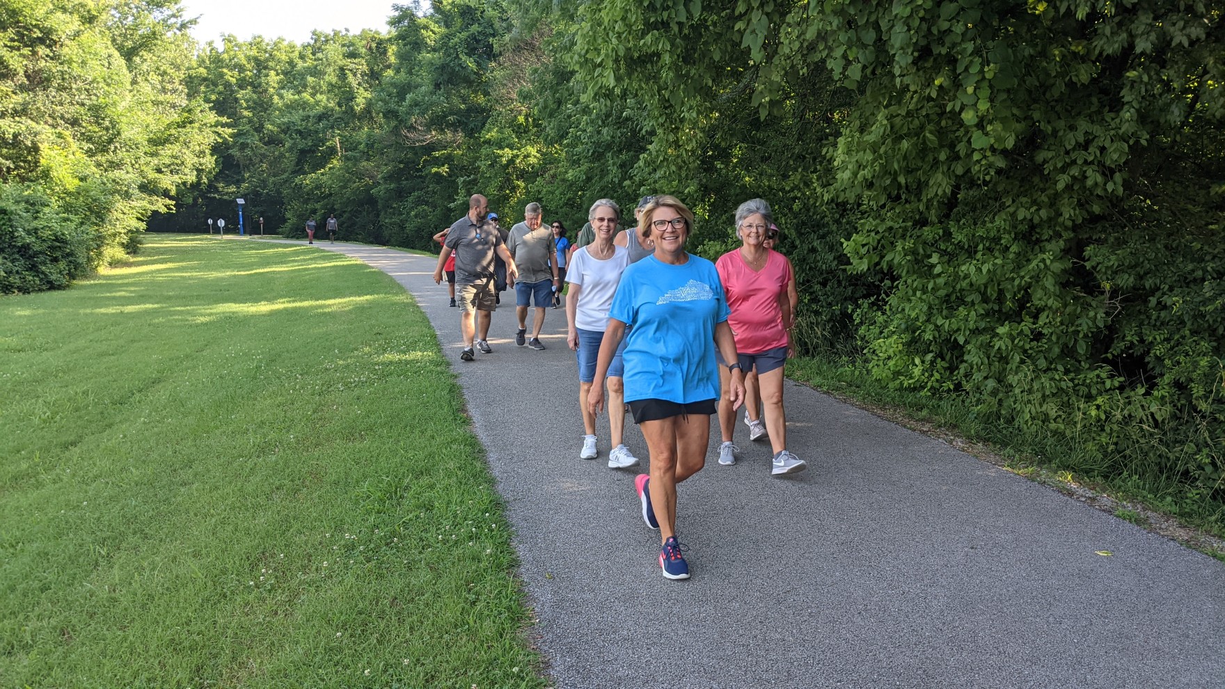 group of people walking