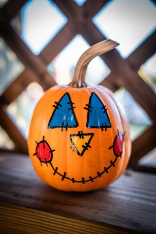 painted pumpkin