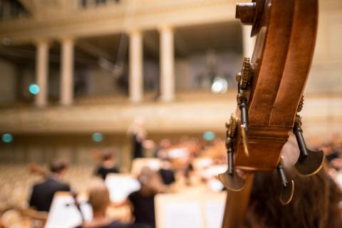 musical instrument in a theater