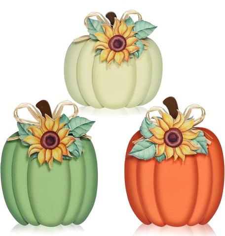 Paint a Wooden Pumpkin