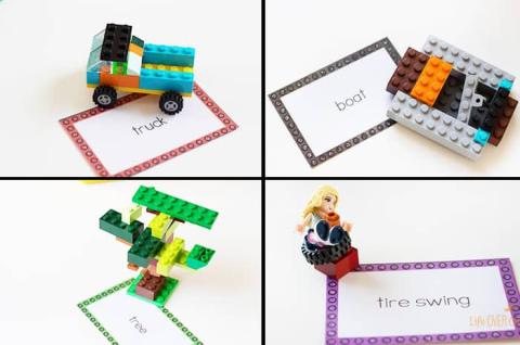 legos built into objects