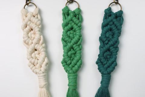 macramé keychain