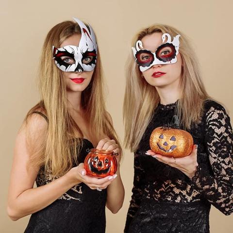 Drop in and decorate a mask 