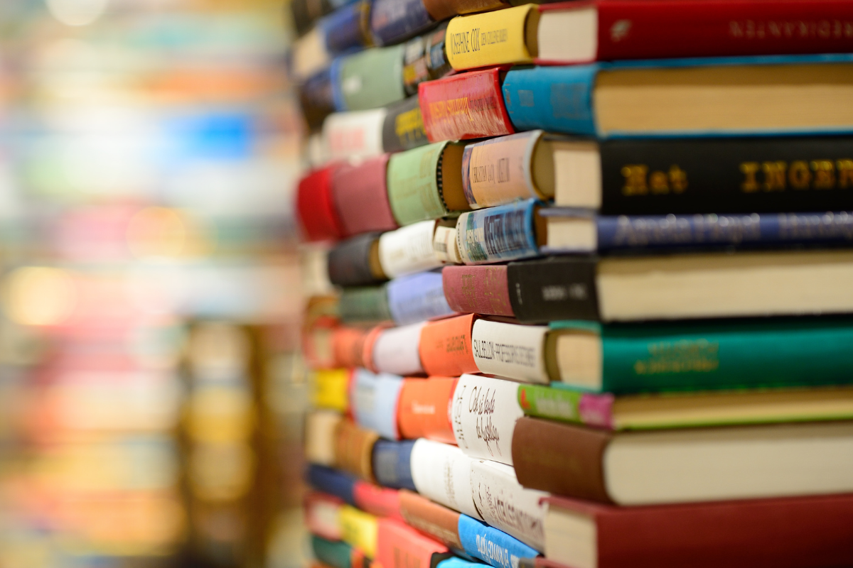 stacks of books