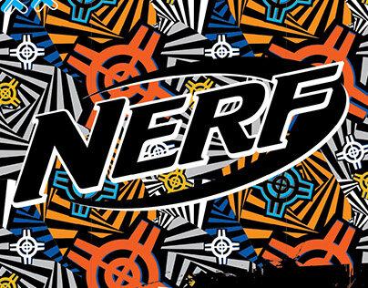 nerf in a pattern