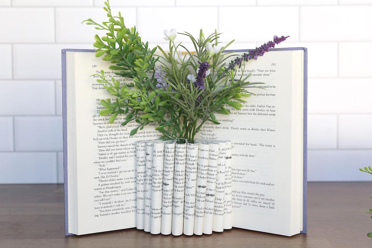 Folded Book Vase