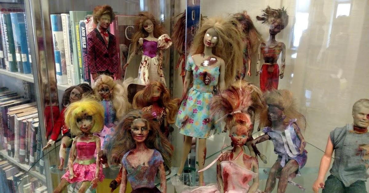 Barbie turned into a zombie